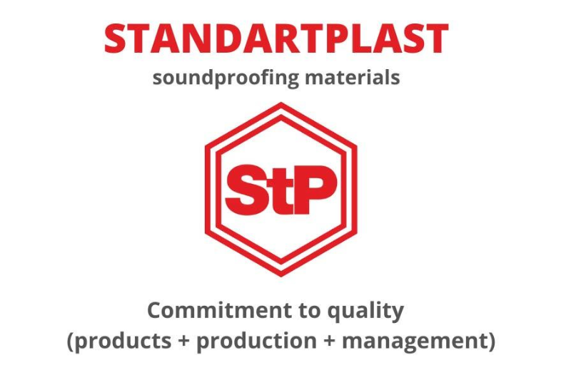 Logo thương hiệu vật liệu cách âm ô tô StP 