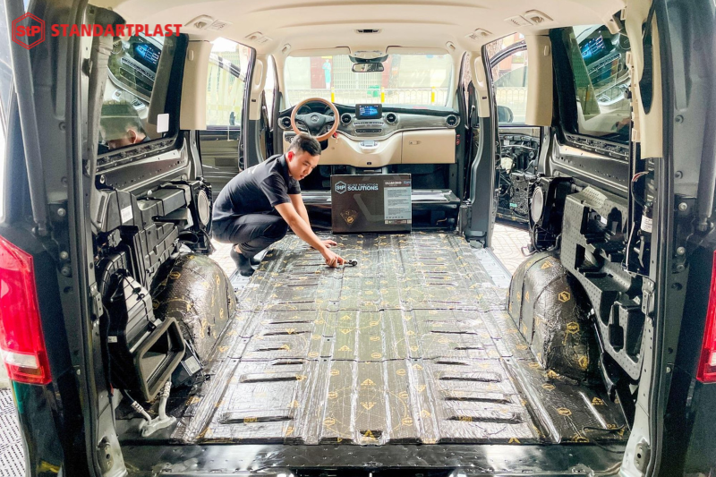 Cách âm StP xe ô tô tại An Giang - Tăng cường sự yên tĩnh 10 Dán cách âm vị trí sàn xe ô tô